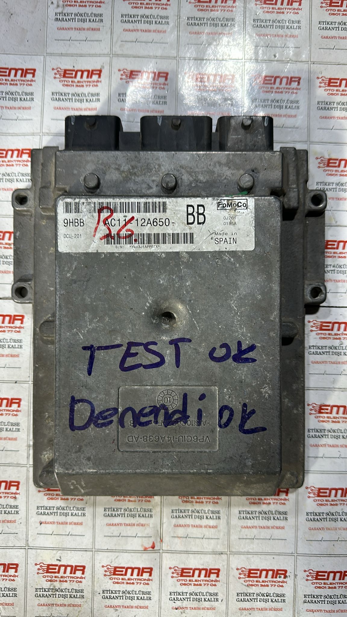 FORD TRANSİT MOTOR BEYNİ AC11-12A650-BB DCU 201 DCU 101